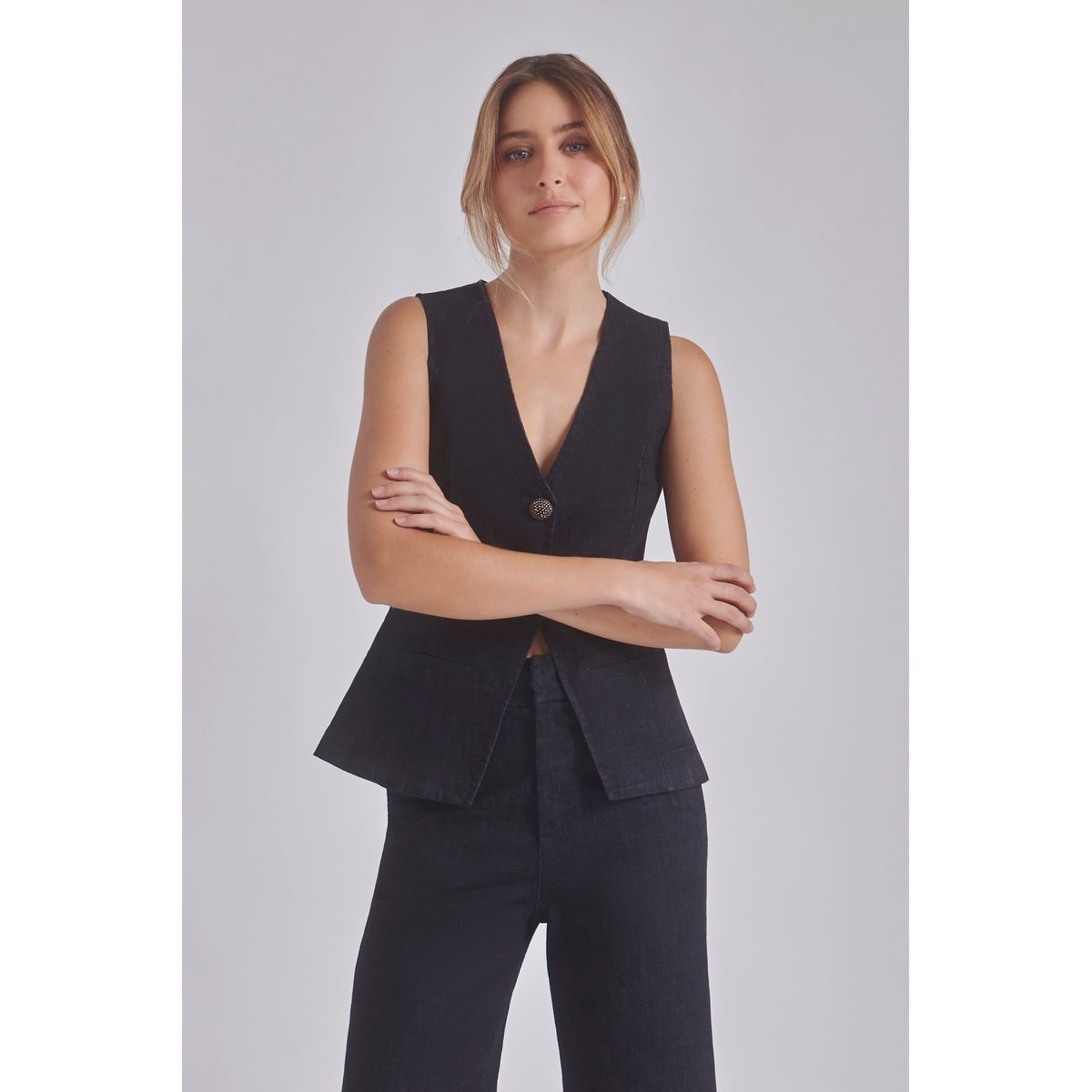 Gilet sans manches DOUGLAS bleu denim, BENOA