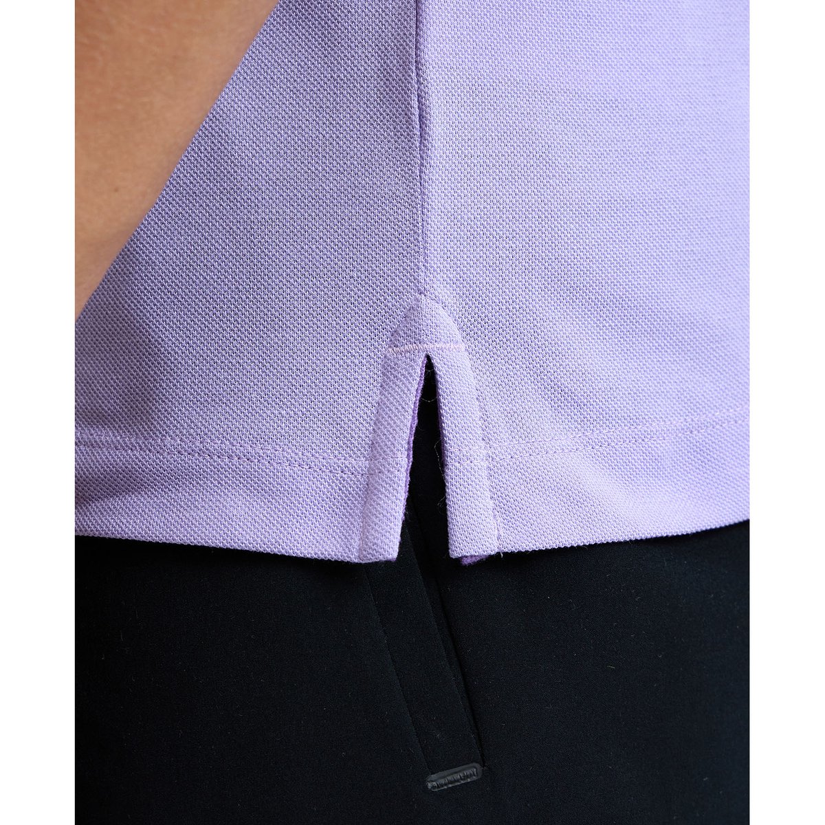 Polo en coton Solid lavanda-dark lavanda, ARENA