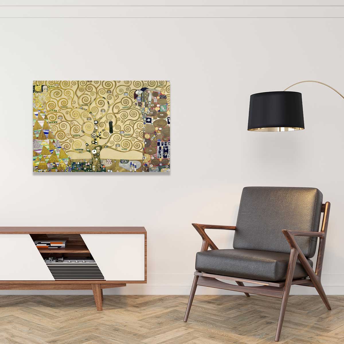 L'arbre de vie -Tableau gustave klimt tableau alu dibond, HEXOA