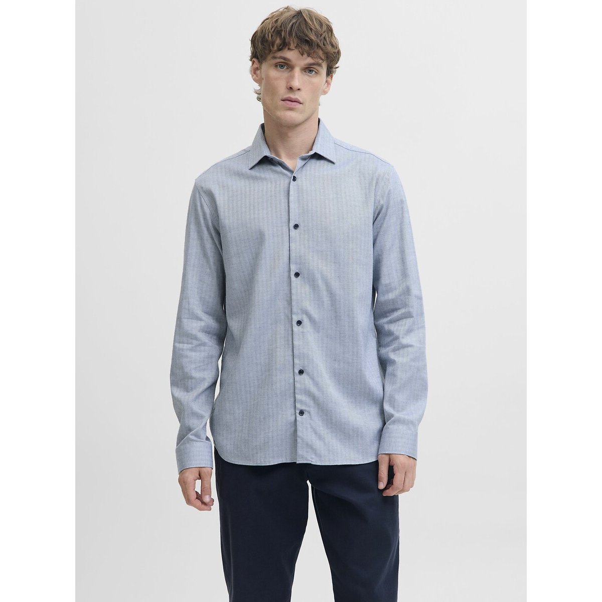 Chemise regular fit bleu, JACK & JONES