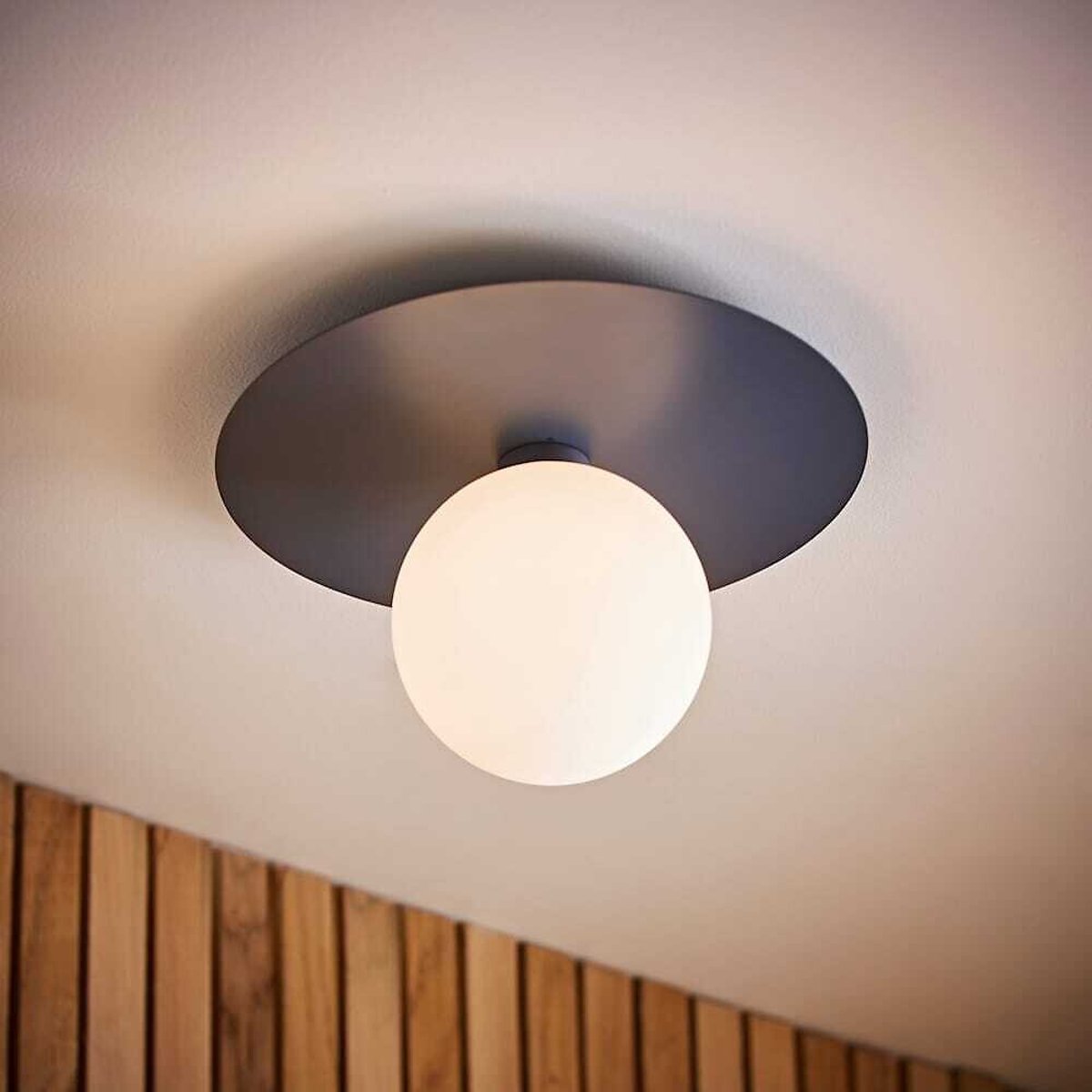 Dario Globe Flush Ceiling Light blue, SO'HOME