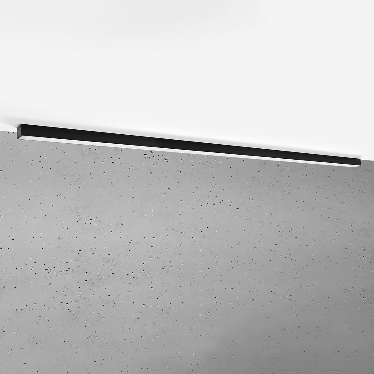 Plafonnier Aluminium Noir LED 1 Pinne noir, EDEN