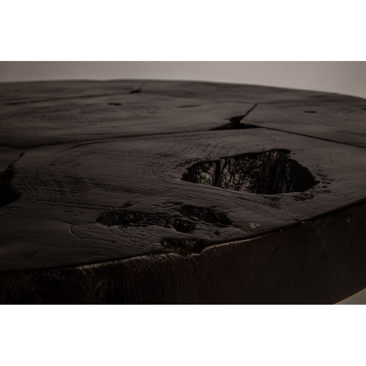Table basse design carré en bois, L.60 , KRATON marron, DUTCHBONE