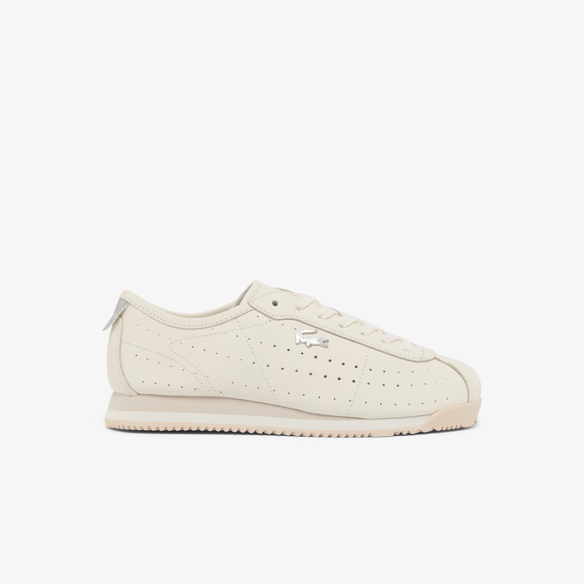 Sneakers Club-Low femme en cuir beige-40f, LACOSTE