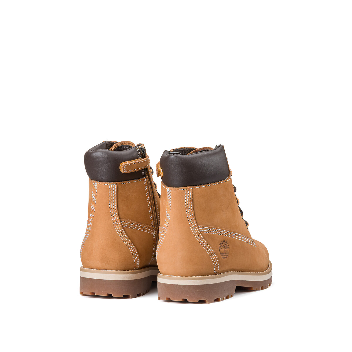 Bottines à lacets avec zip COURMA KID MID LACE miel, TIMBERLAND