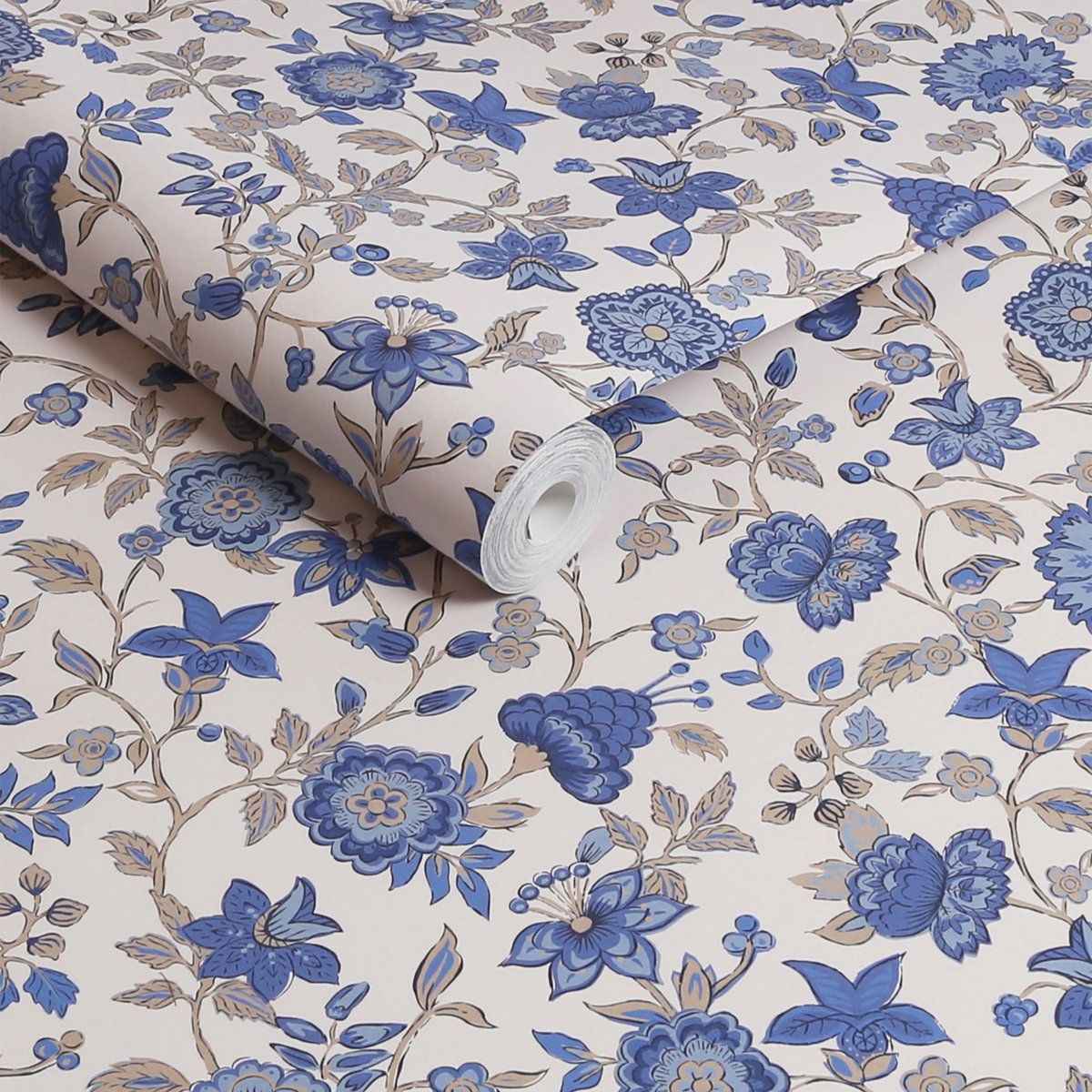 Papier peint Festival de fleurs bleu, JOULES