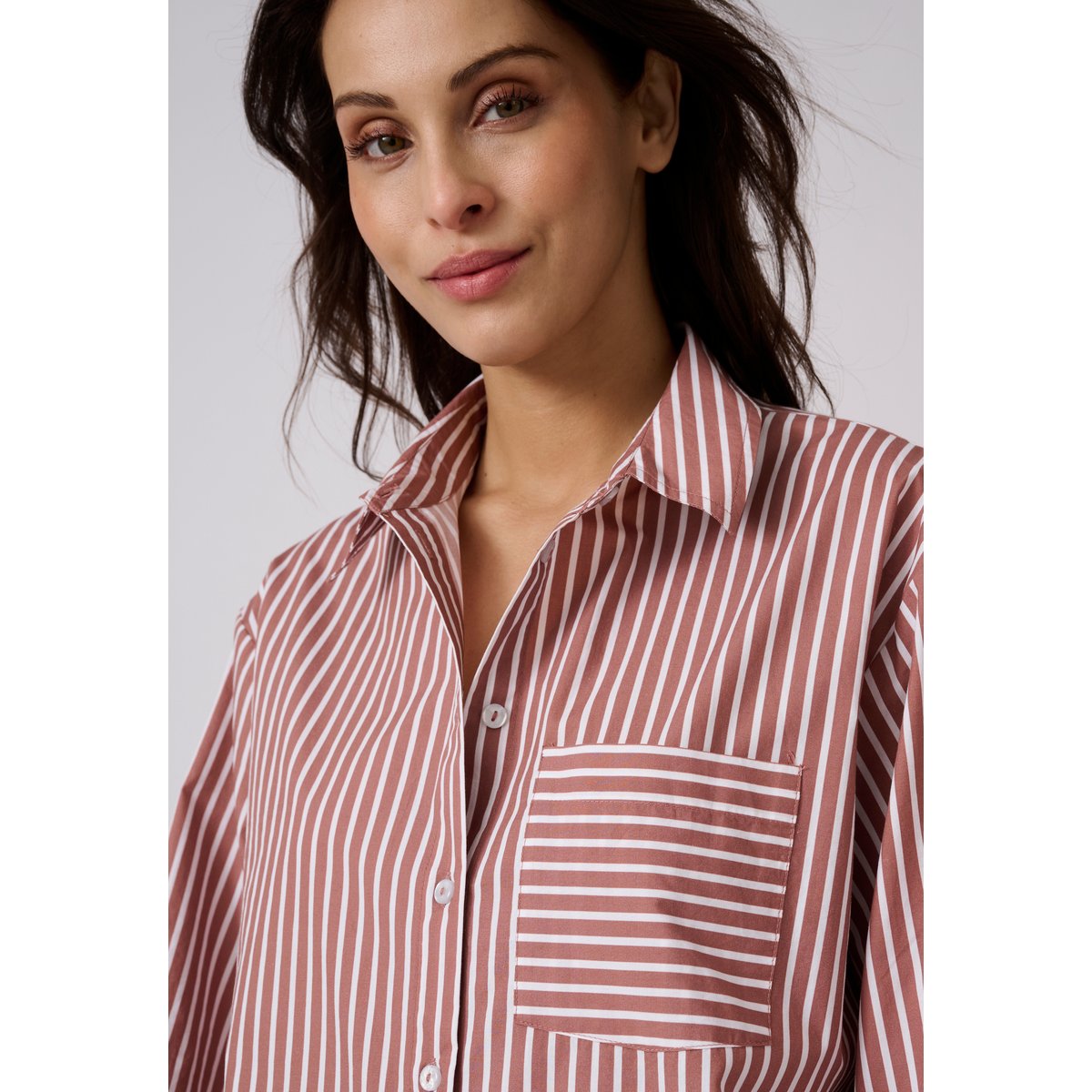 Chemise rayée rose rayé, DAMART