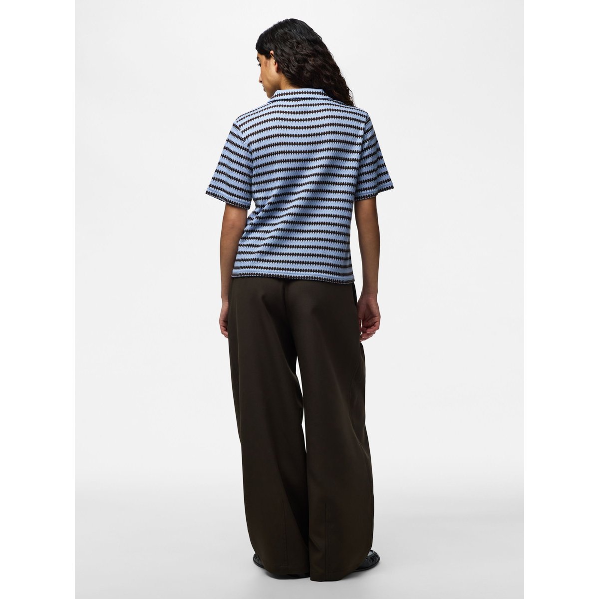 Top En Maille bleu - cashmere blue1, PIECES