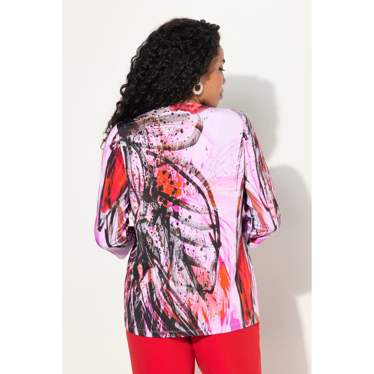 T-shirt long au tombé fluide salsa, ULLA POPKEN