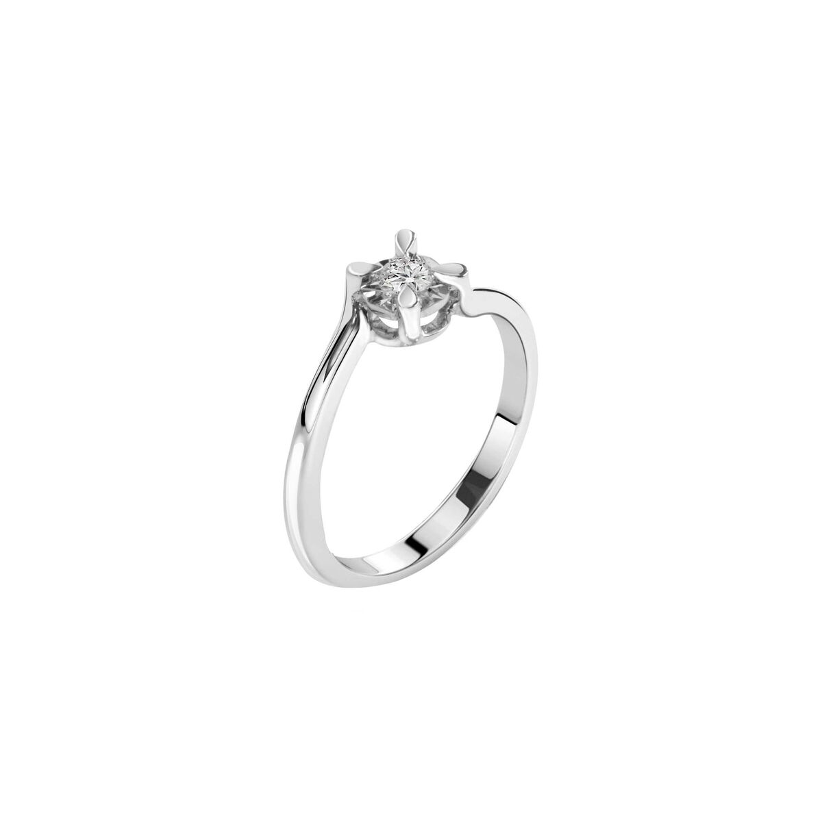 Bague en or blanc 750 ETOILE argent, BLUESPIRIT