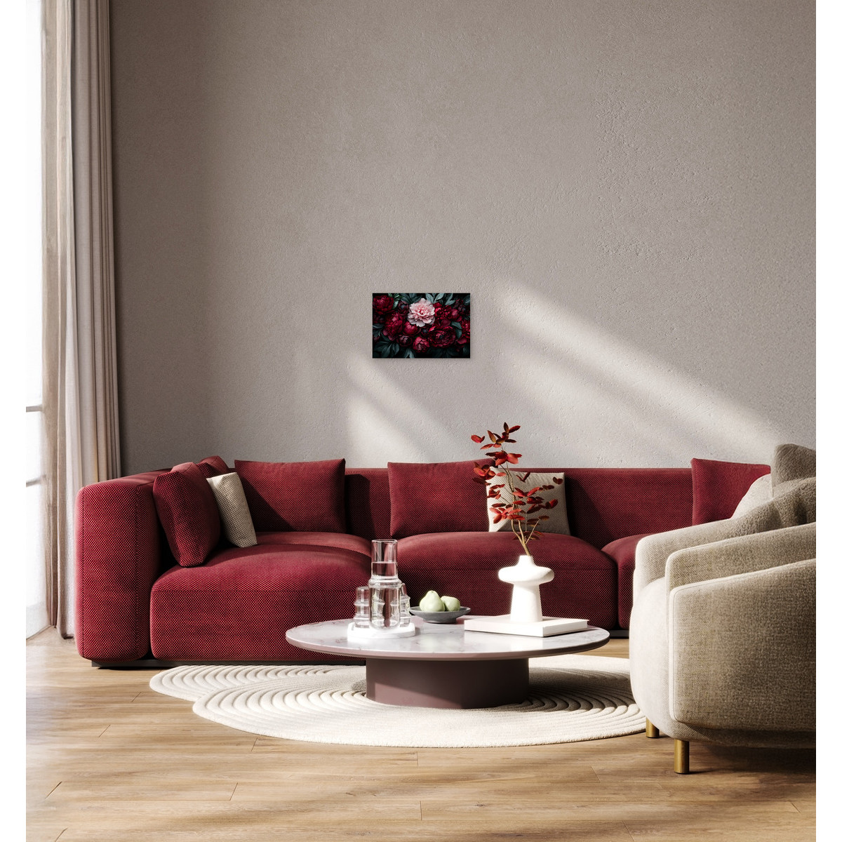 Tableau Sur Toile Roses Élégantes CHARME ROMANTIQUE tableaux sur toile-rose, CEANOTHE
