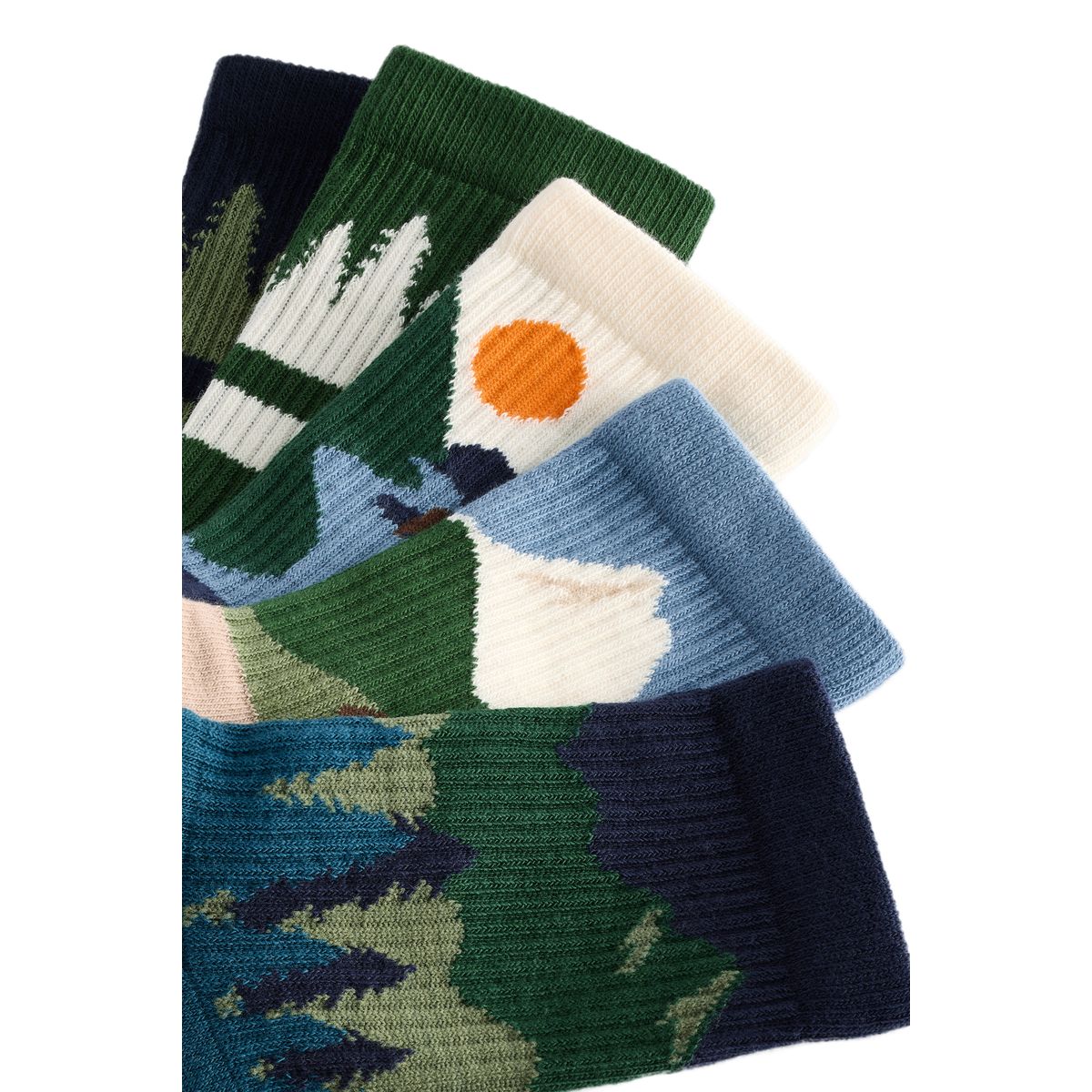 Chaussettes côtelé à passepoil, 5 paires multi-couleurs, NEXT