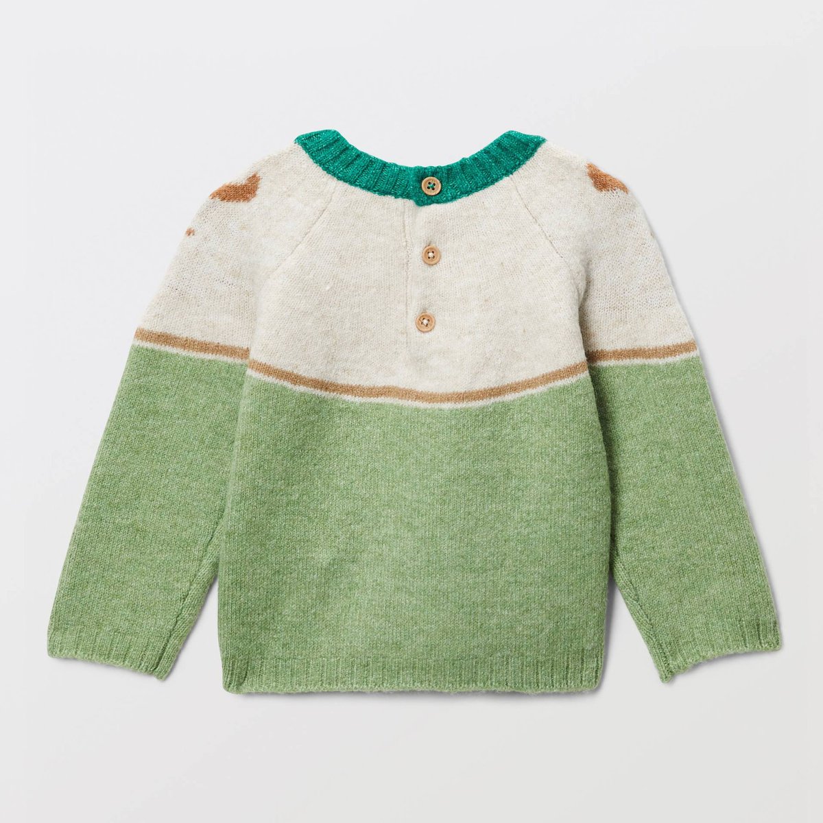 Pull jacquard imprimé euphorbe, BOUT'CHOU
