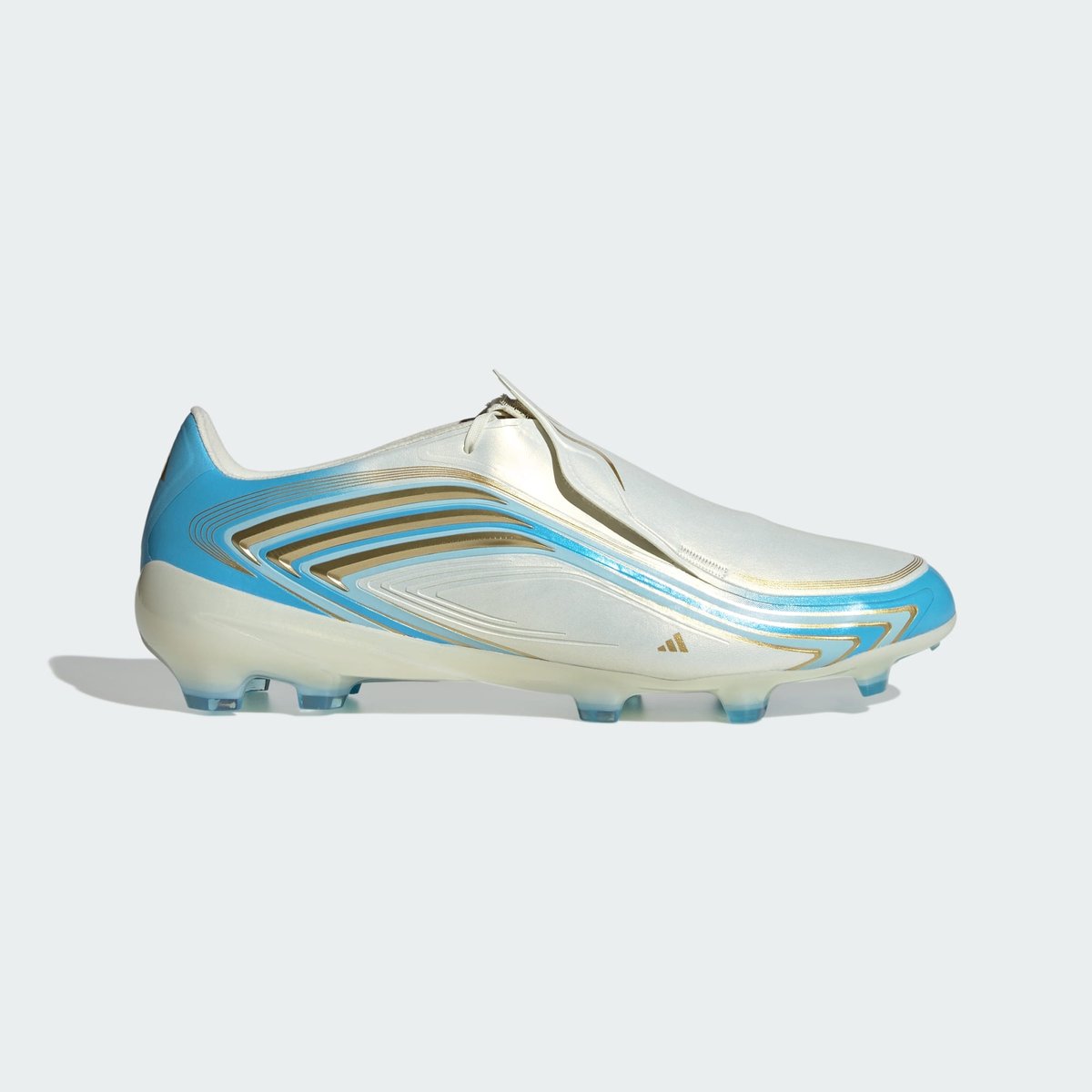 Chaussure De Football F50 Messi Pro Terrain Souple Chaussure De Football F50 Messi Pro Terrain Souple ivory / semi blue burst / icey blue, adidas Performance