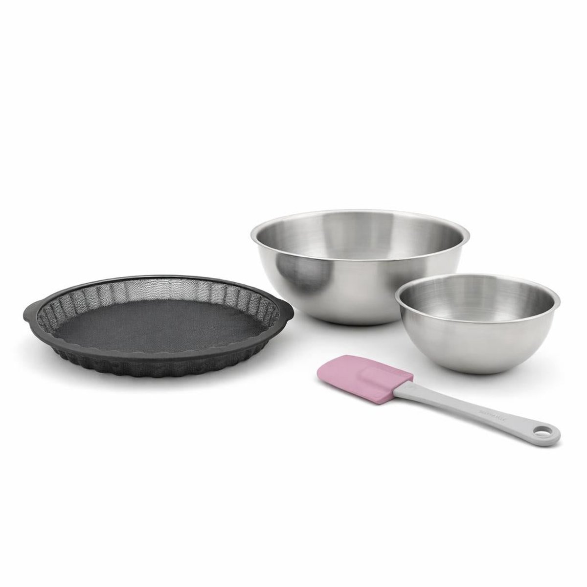 Set de 4 ustensiles de pâtisserie moule SILICONE FIBRE DE VERRE noir|gris, ZENKER