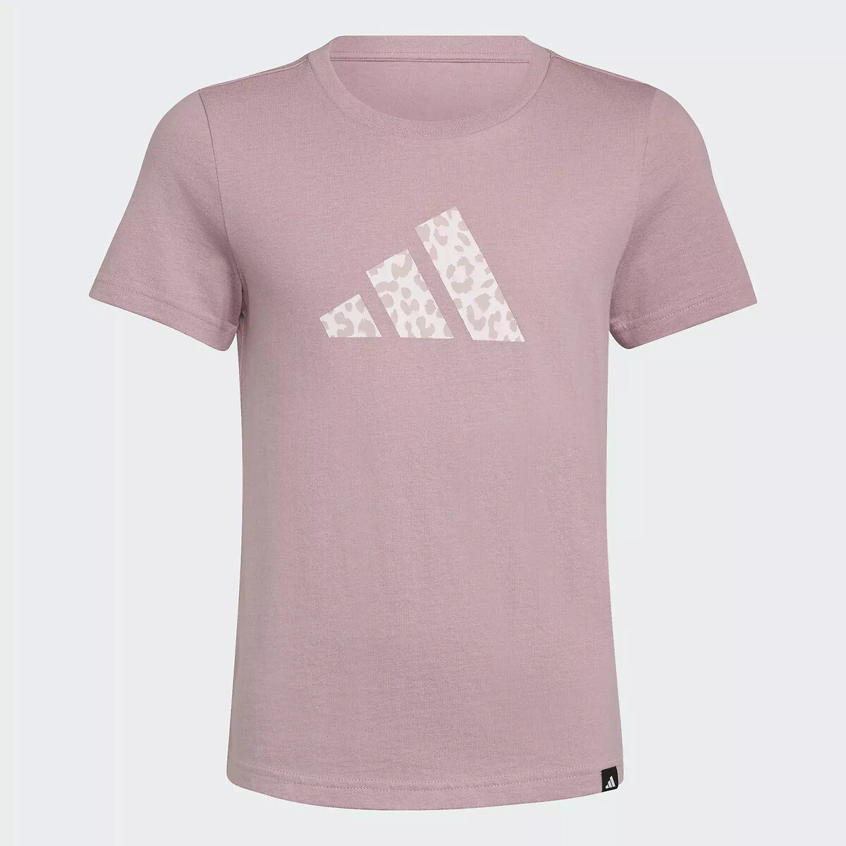 Short Sleeve T-Shirt with Leopard Print light purple, adidas Performance