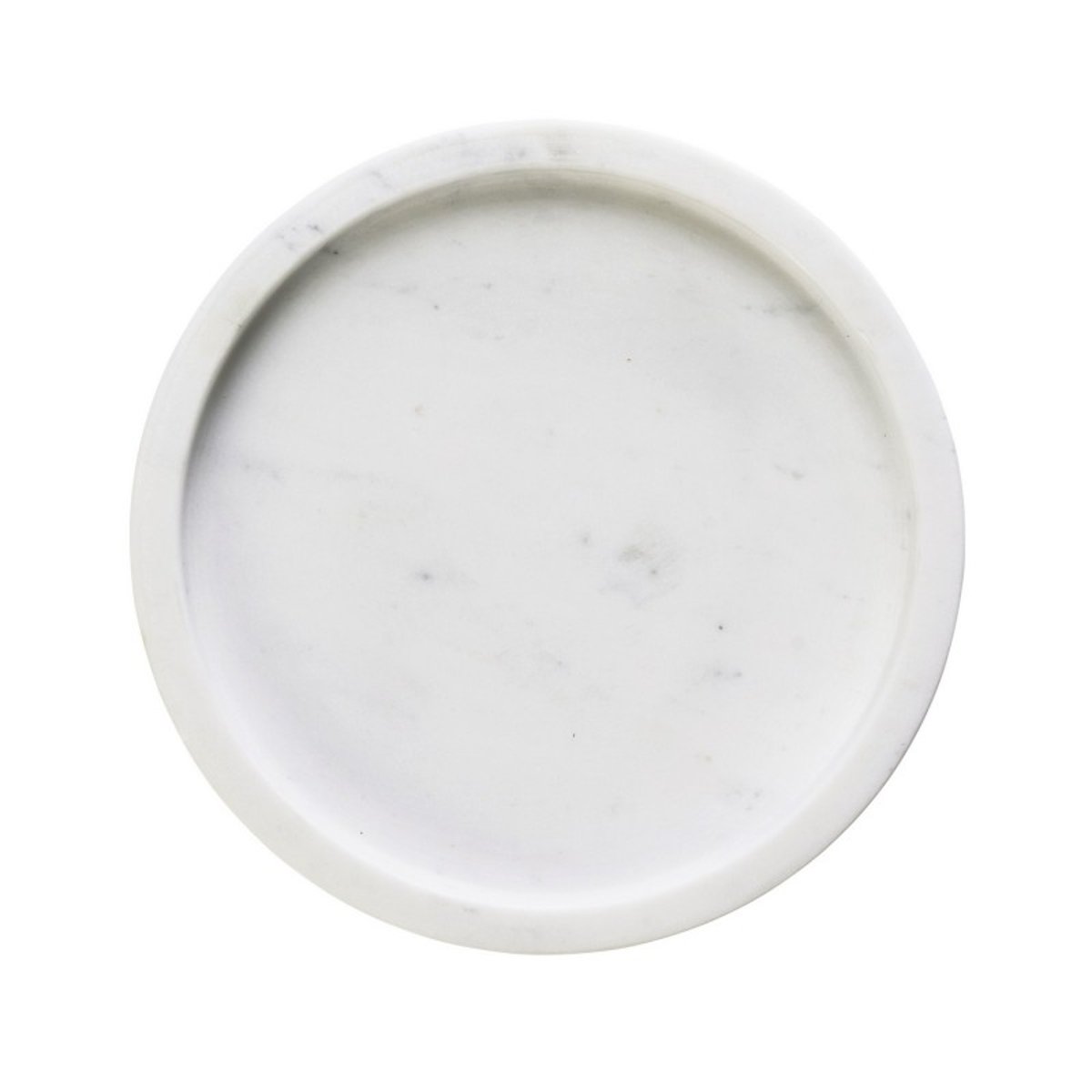 Plateau rond marbre décoratif blanc, MADAM STOLTZ