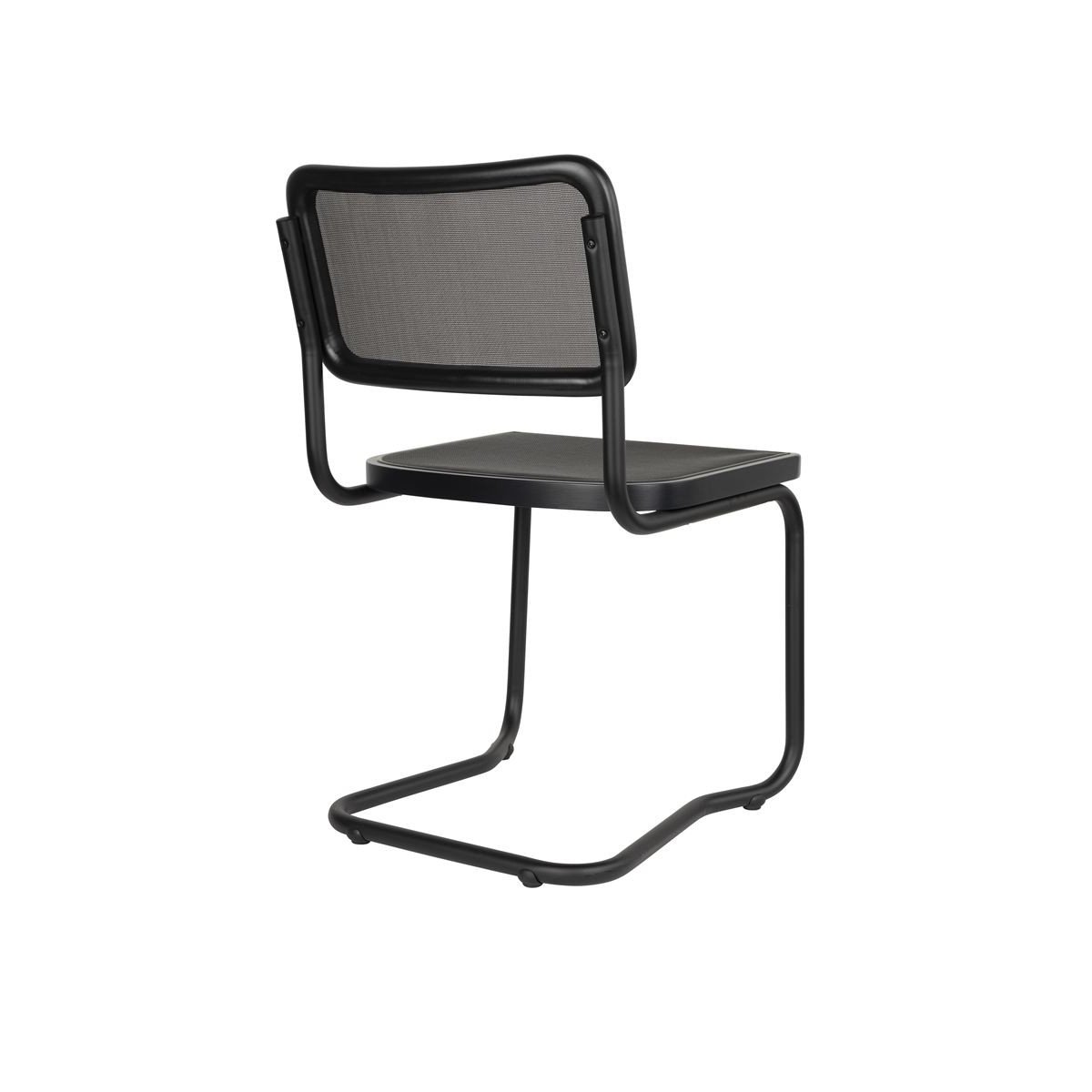 Chaise design en bois (lot de 2), CARREE noir, DUTCHBONE