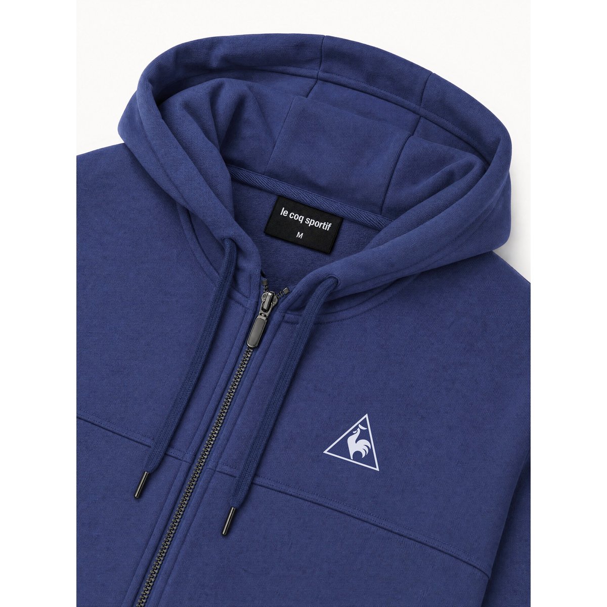 Veste zippée à capuche relax en molleton gratté Contemporain blue, LE COQ SPORTIF