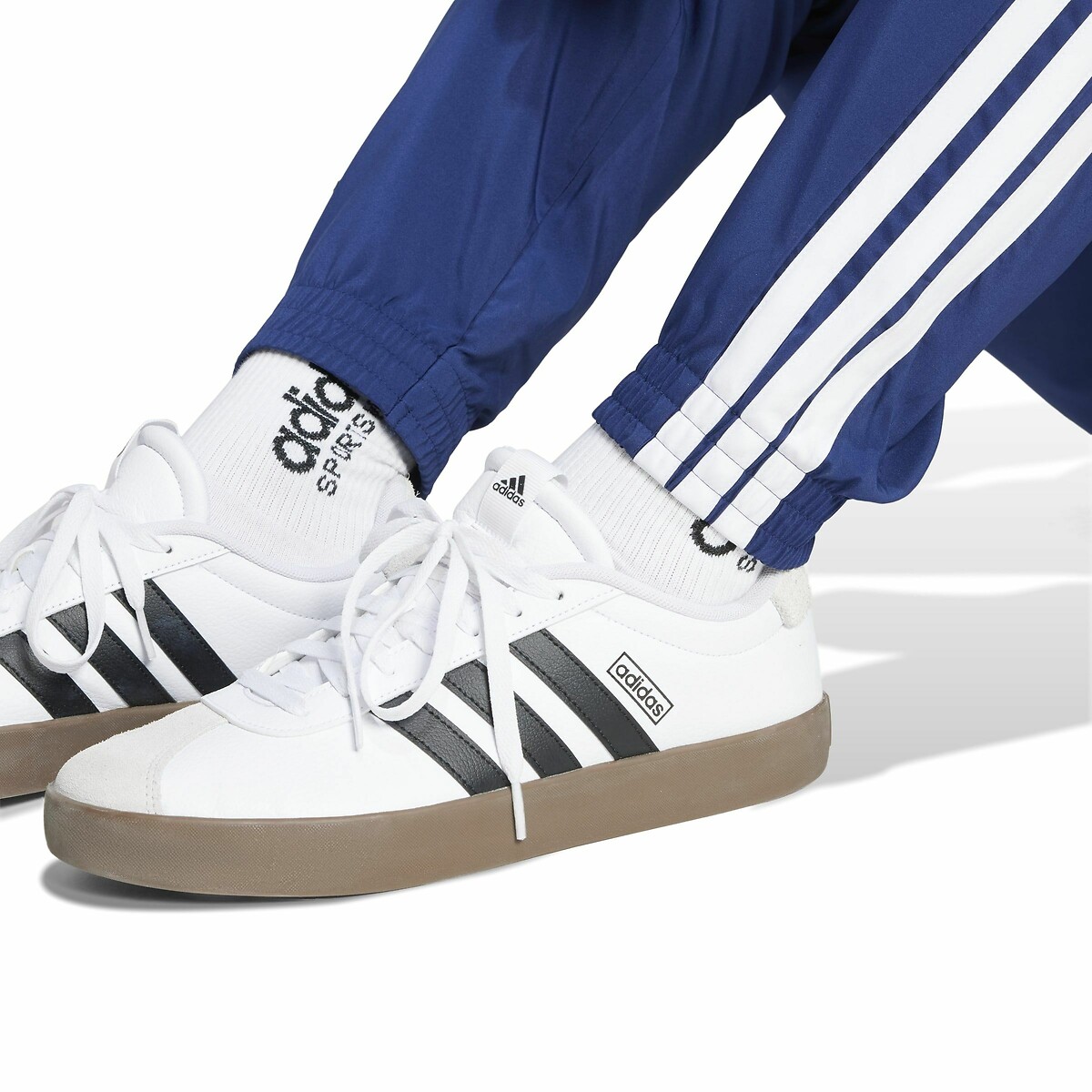 Pantalon de jogging en woven 3 bandes bleu, ADIDAS SPORTSWEAR