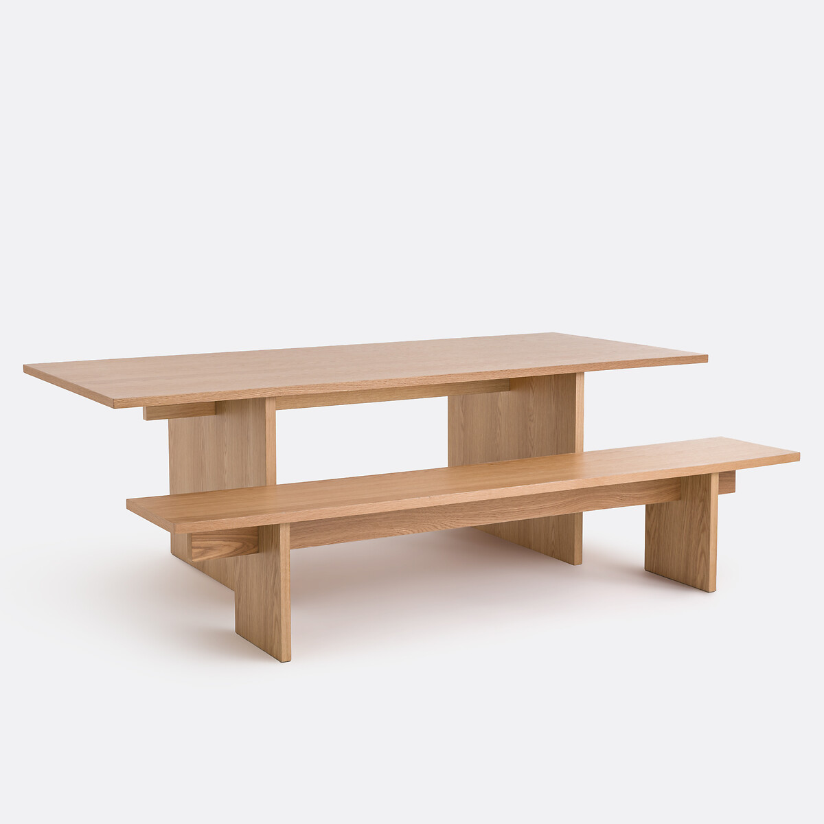 Table de repas rectangulaire 8 couverts, Deling coloris chêne, LA REDOUTE INTERIEURS