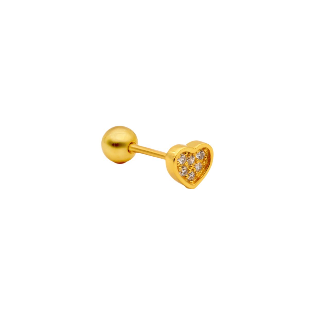 Piercing avec cœur scintillant dorado, THE-ARE
