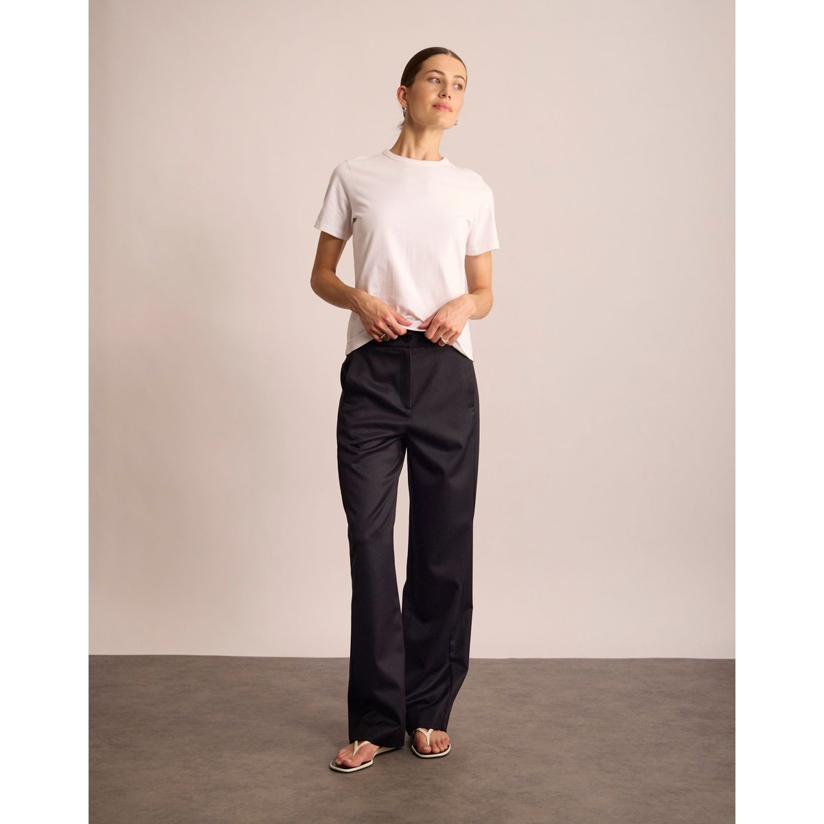 Pantalon Philo bleu marine, INES DE LA FRESSANGE PARIS