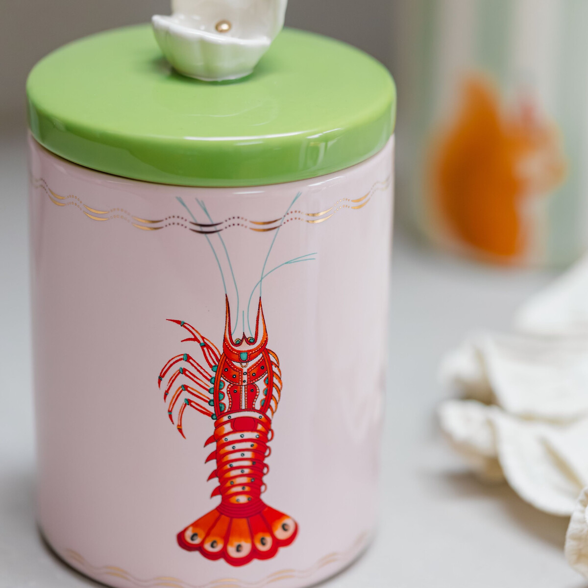 Medium Lobster Storage Jar multi-coloured, YVONNE ELLEN