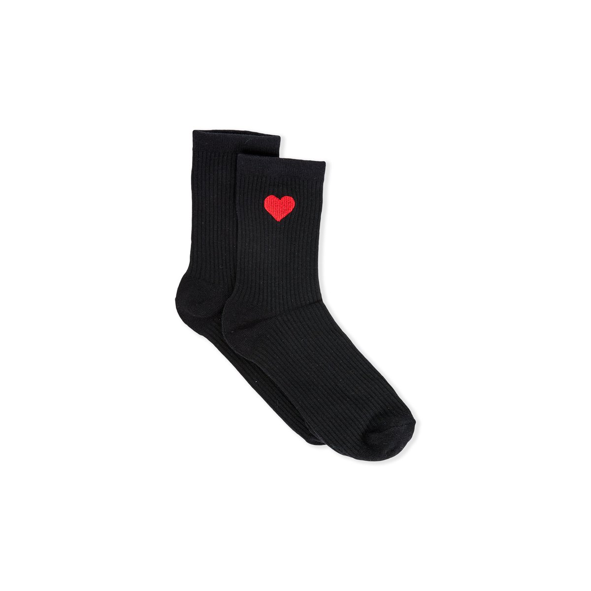 Chaussettes effet côtelé LUNE noir, ETAM
