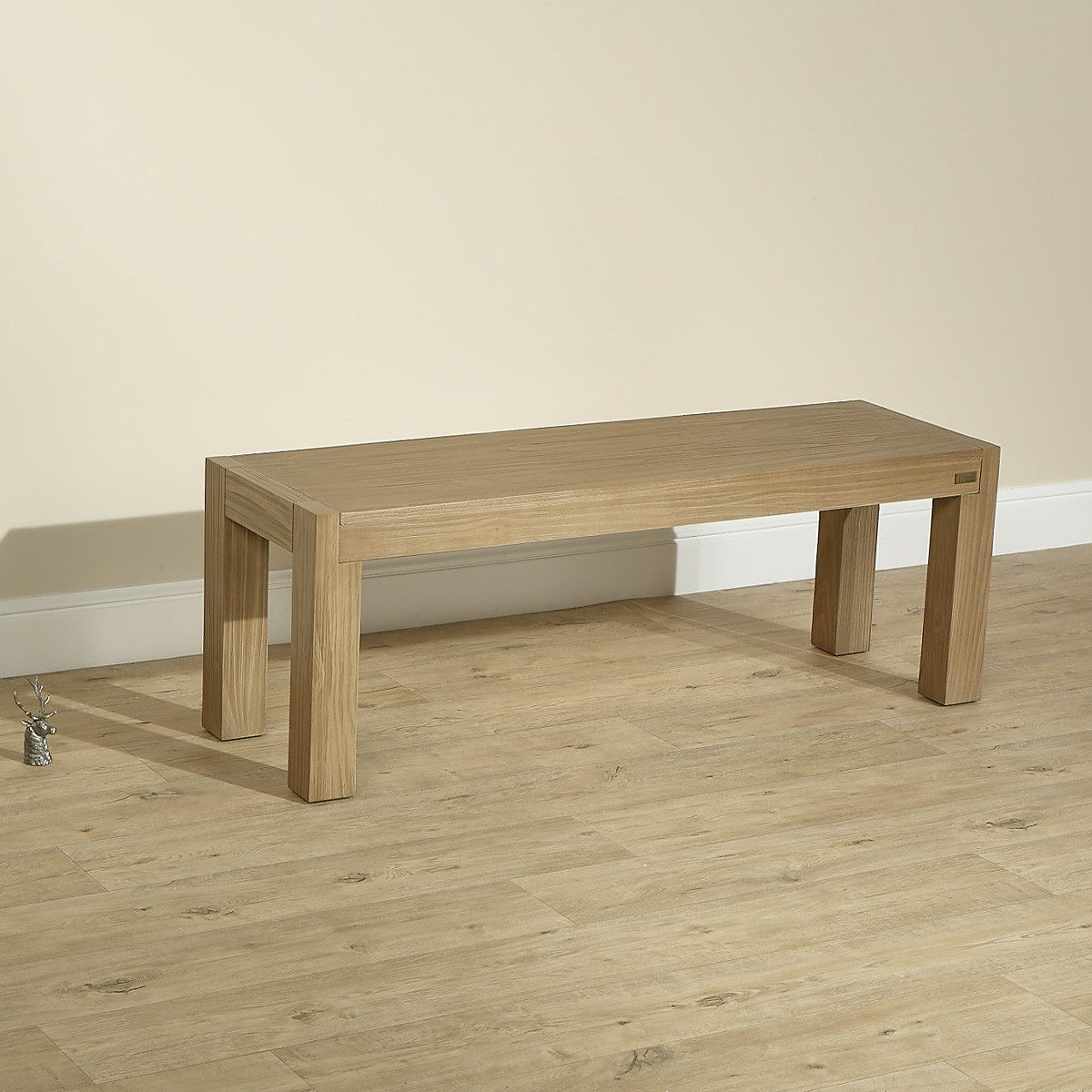 Banc style contemporain en pin massif MEGÈVE marron, ROBIN DES BOIS