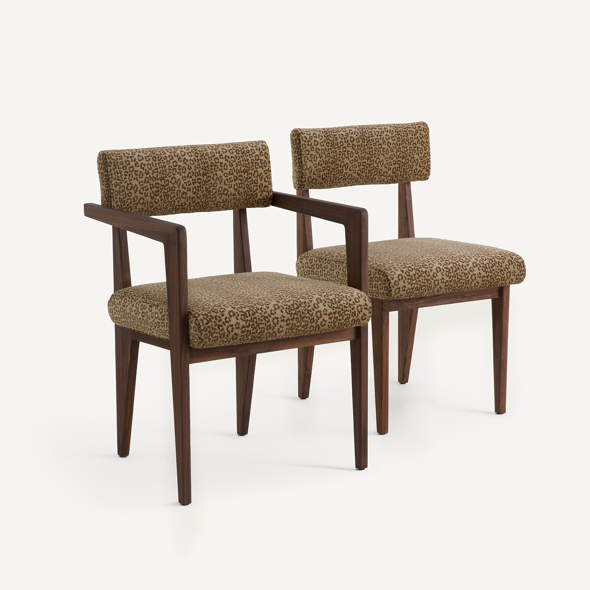 Poltrona da tavolo, rivestimento con stampa animalier, Izag animalier, AM.PM