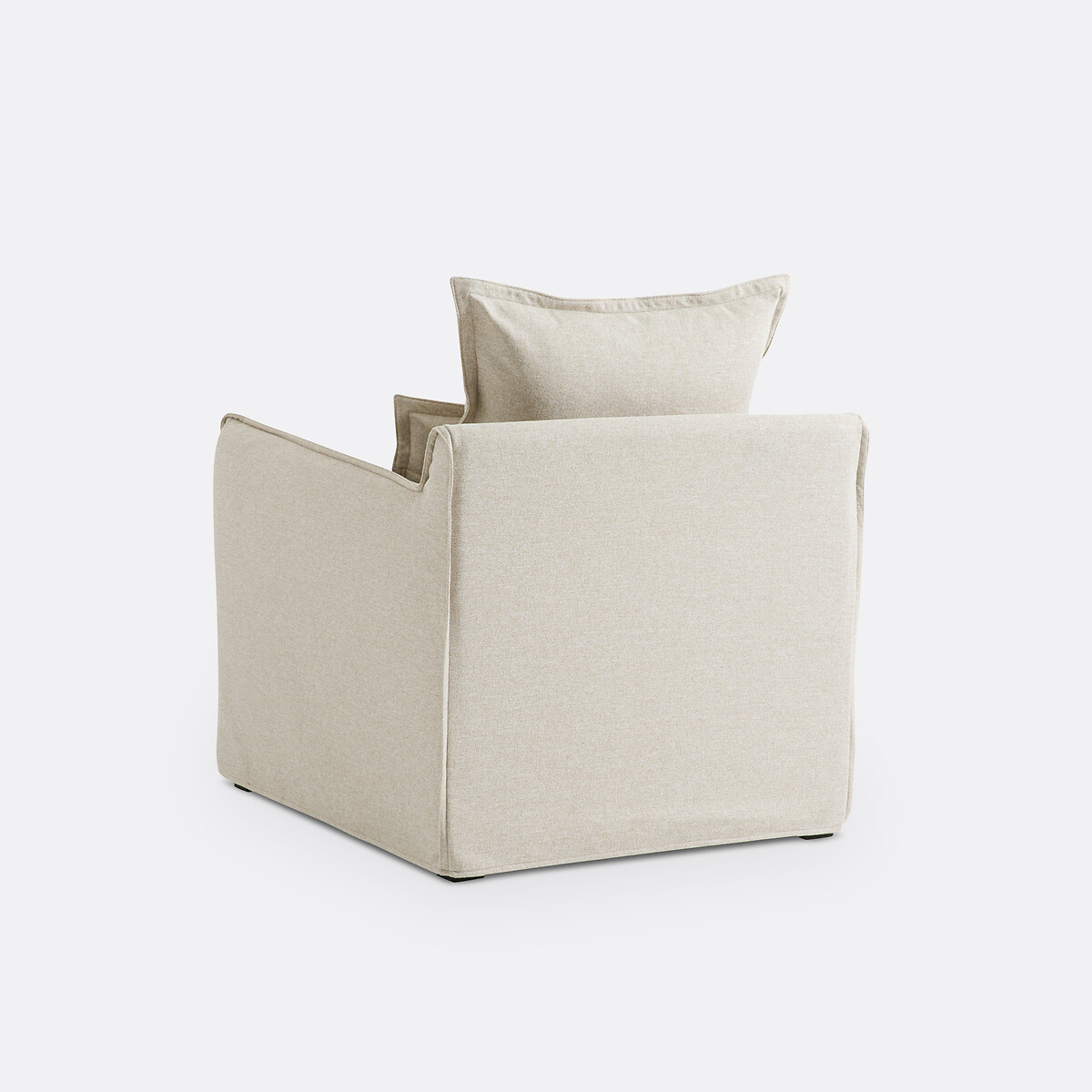 Fauteuil, afneembare hoes, polyester, Odna ecru, LA REDOUTE INTERIEURS