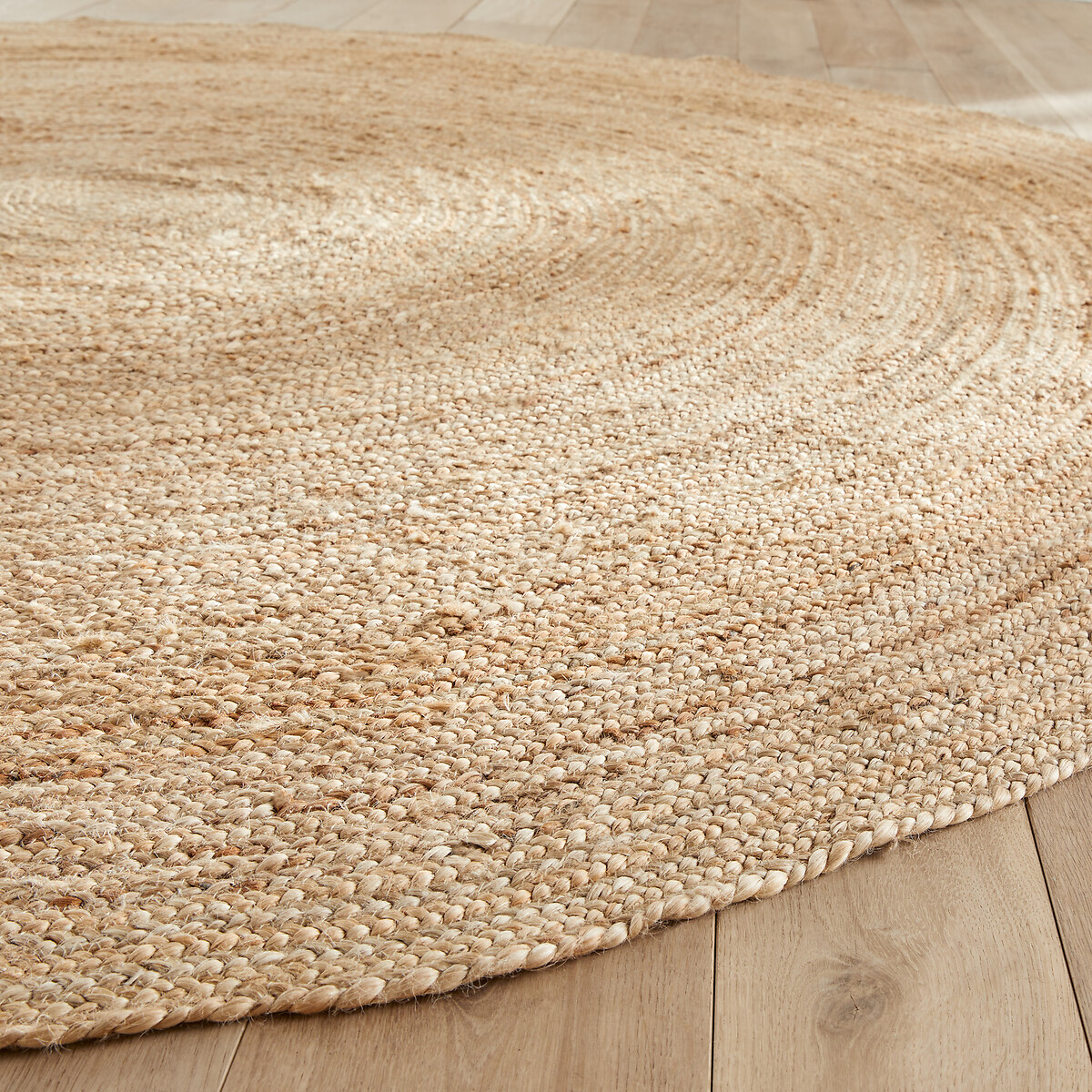Tapete redondo Ø250 cm em juta, entrançado à mão, Hempy natural, AM.PM