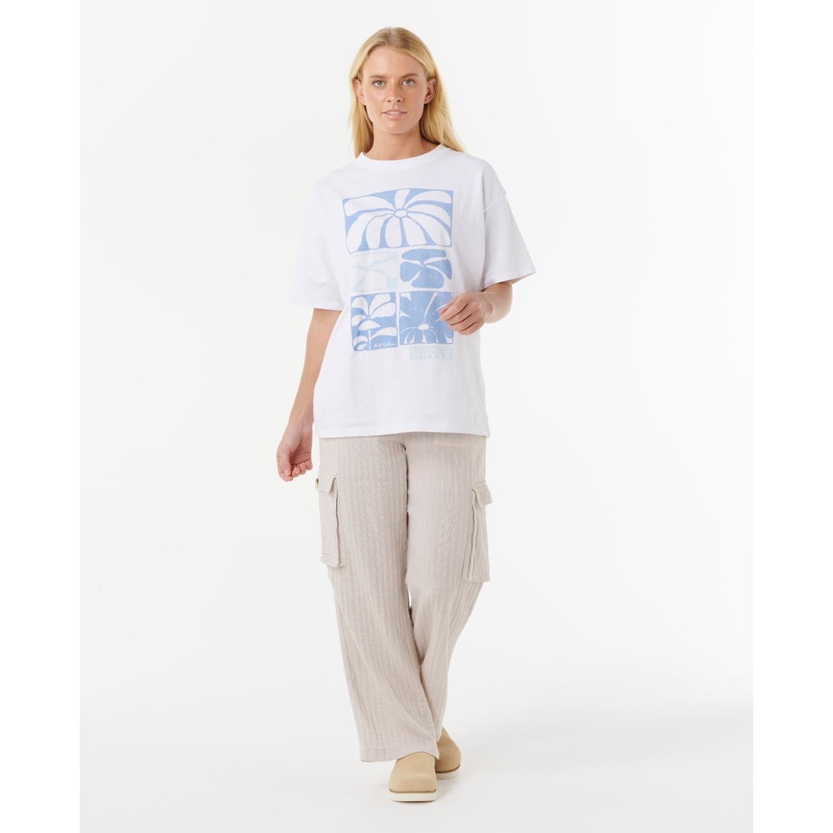 T-shirt à manches courtes OCEANS blanc optique, RIP CURL