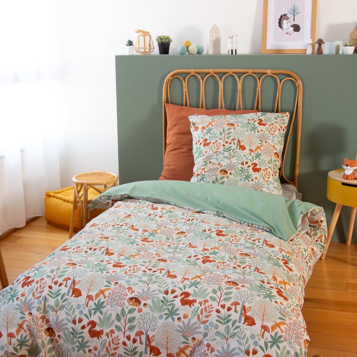 Parure de lit enfant coton, PIERROT multicolore, C DESIGN HOME TEXTILE