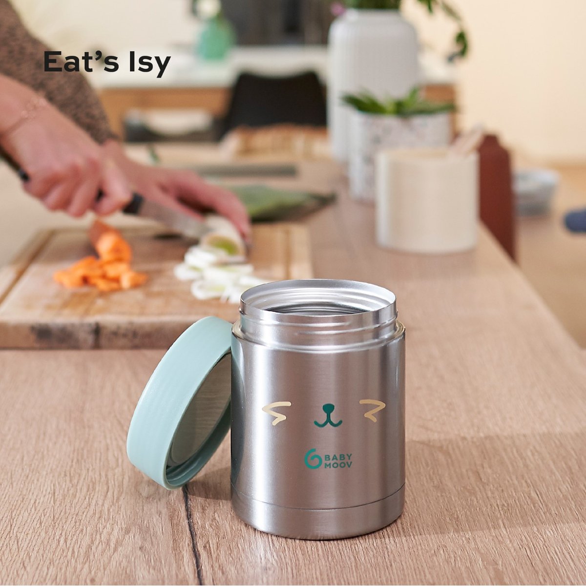 EAT'S ISY - Contenant Inox gris, BABYMOOV