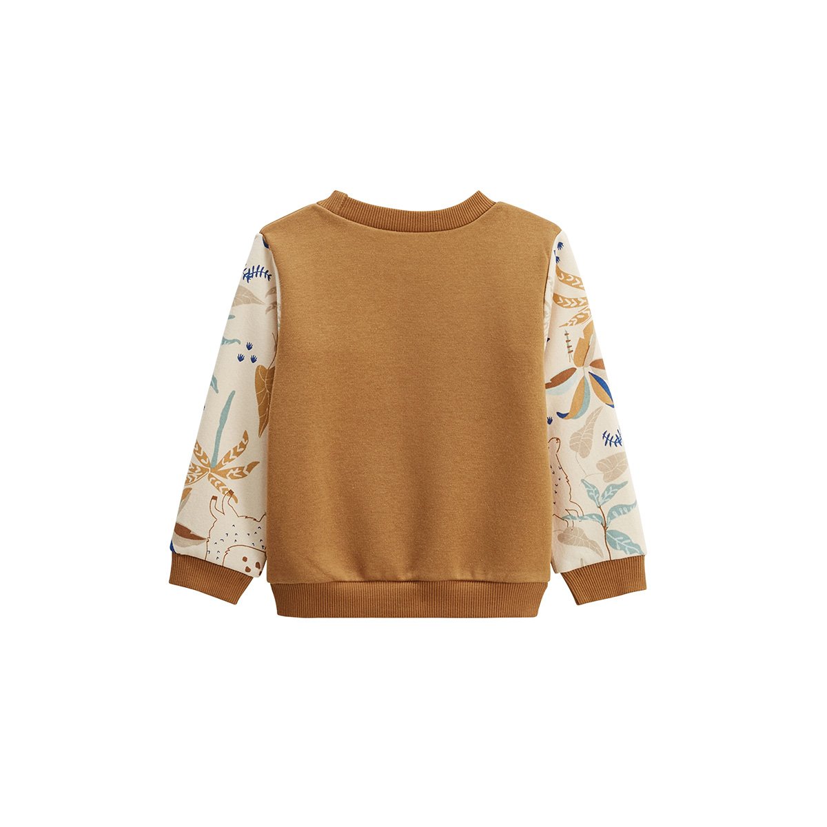 Sweat-shirt enfant en molleton Lamascotte ecru, PETIT BEGUIN