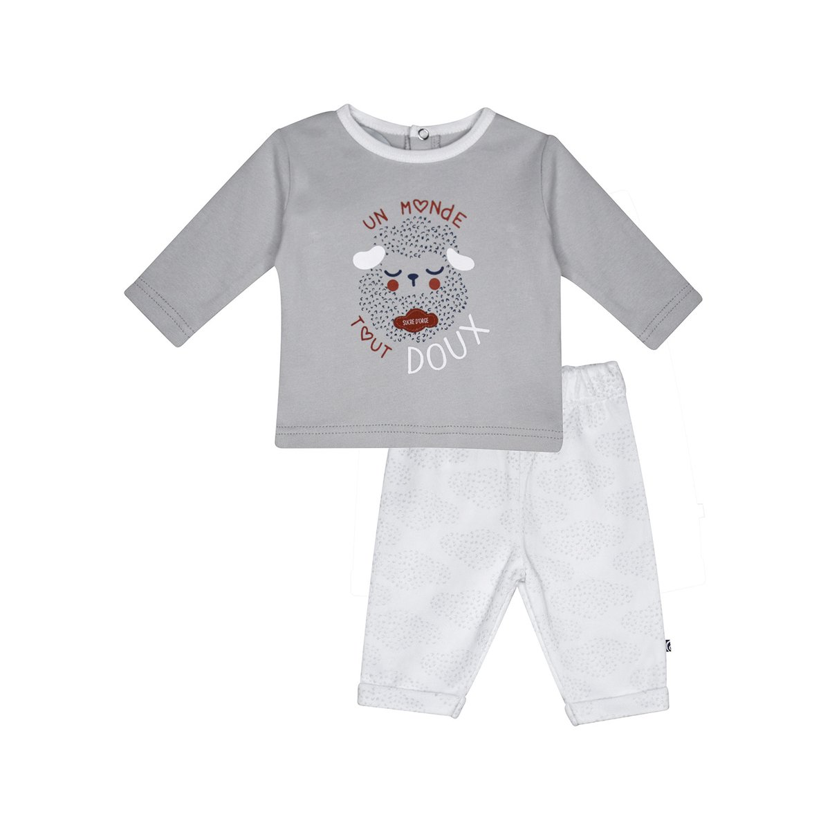 Tshirt pantalon joao maille naissance gris, SUCRE D'ORGE