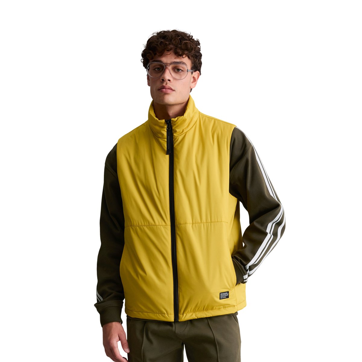 Gilet de plein air, coupe regular légèrement rembourré et déperlant jaune, MARC O’POLO DENIM
