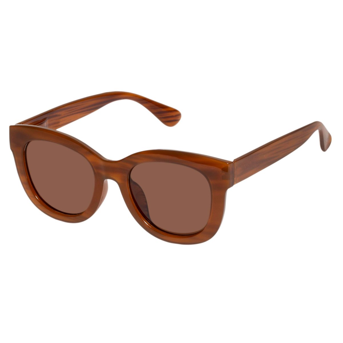 Lunettes de soleil branches flexibles, verres polarisants brun caramel, ISOTONER