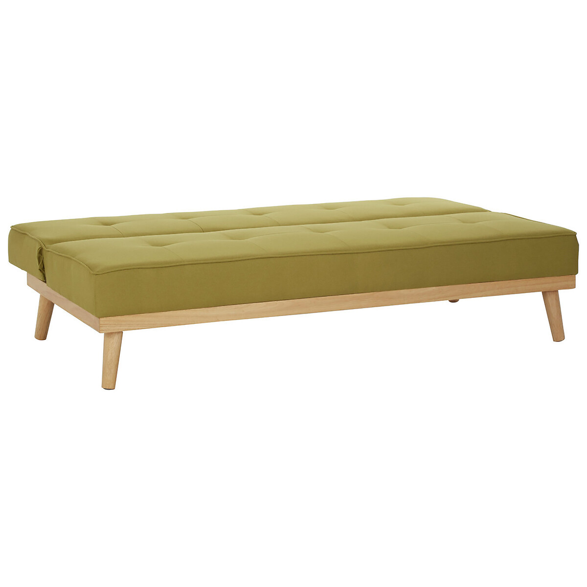Lori Buttoned Linen 3 Seater Sofa Bed green, ÉDITÉ