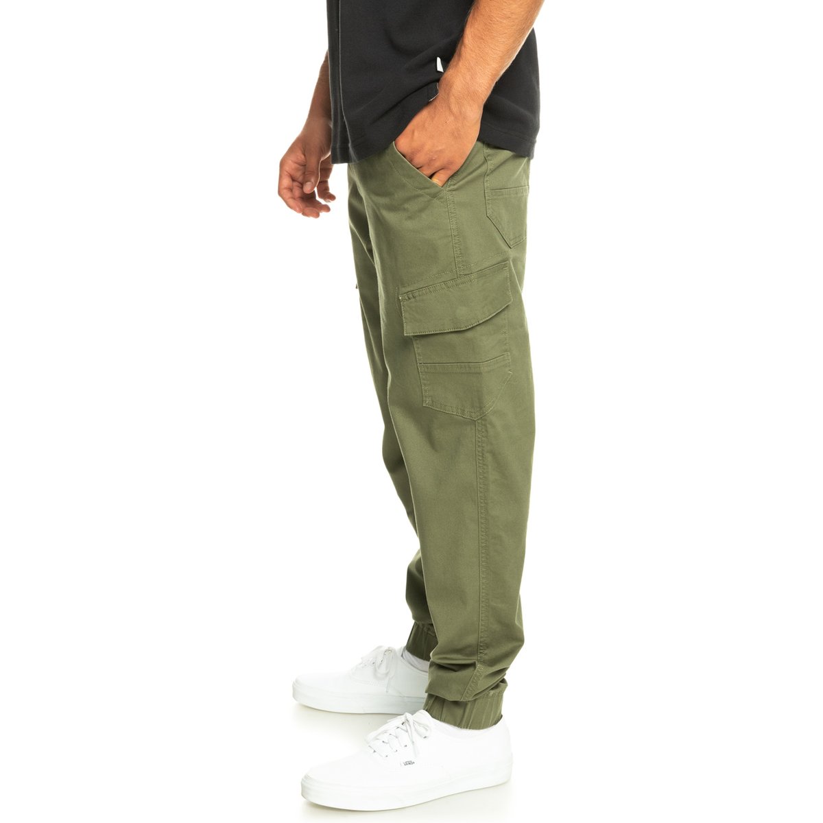 Pantalon cargo MW CUFFED vert four leaf clover, QUIKSILVER
