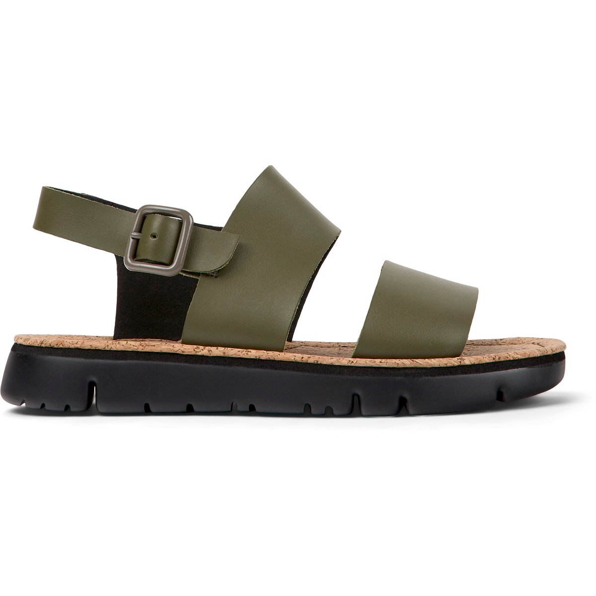 Sandales Oruga cuir vert foncé, CAMPER
