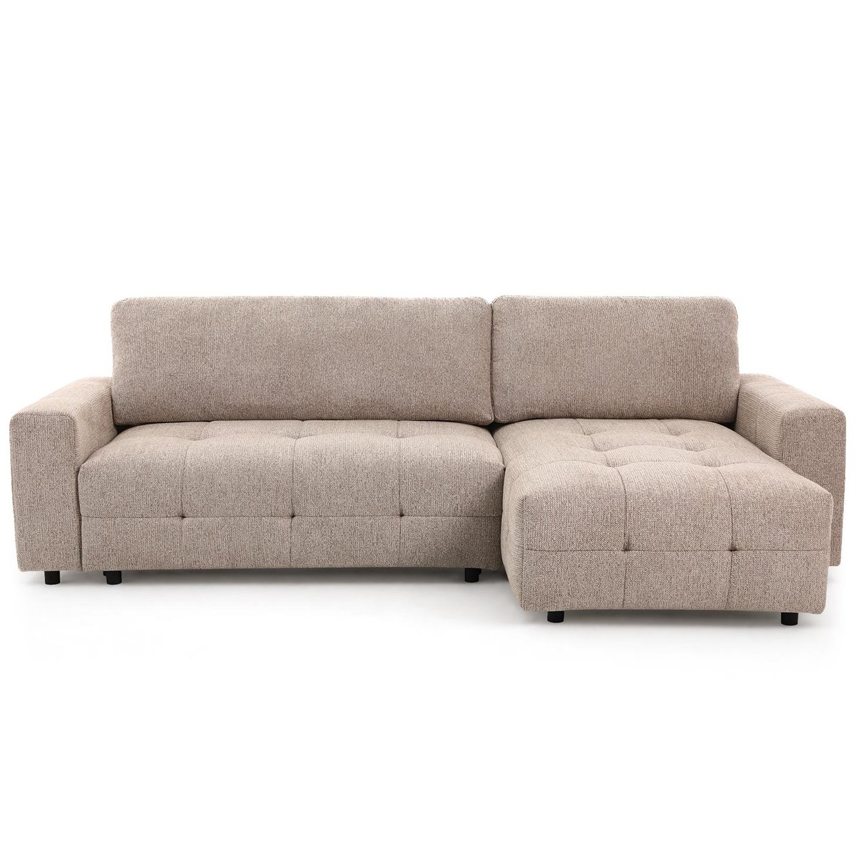 Canapé d'angle réversible 4 places convertible, CARMEN beige, BEST MOBILIER