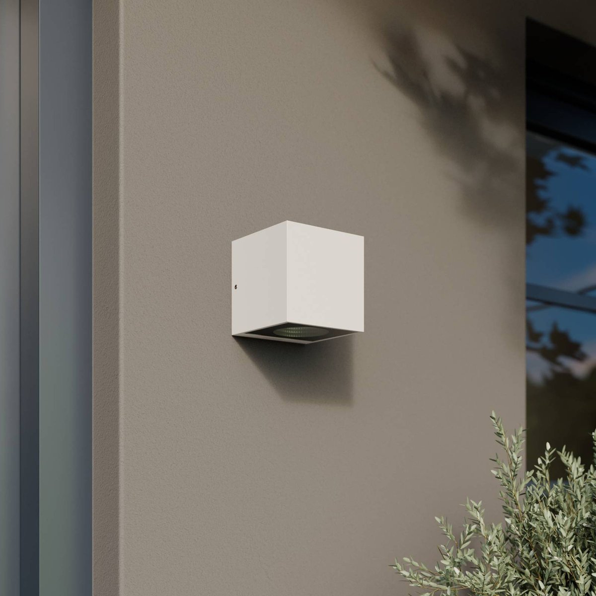 Applique extérieure en aluminium moderneLED blanc, ARCCHIO