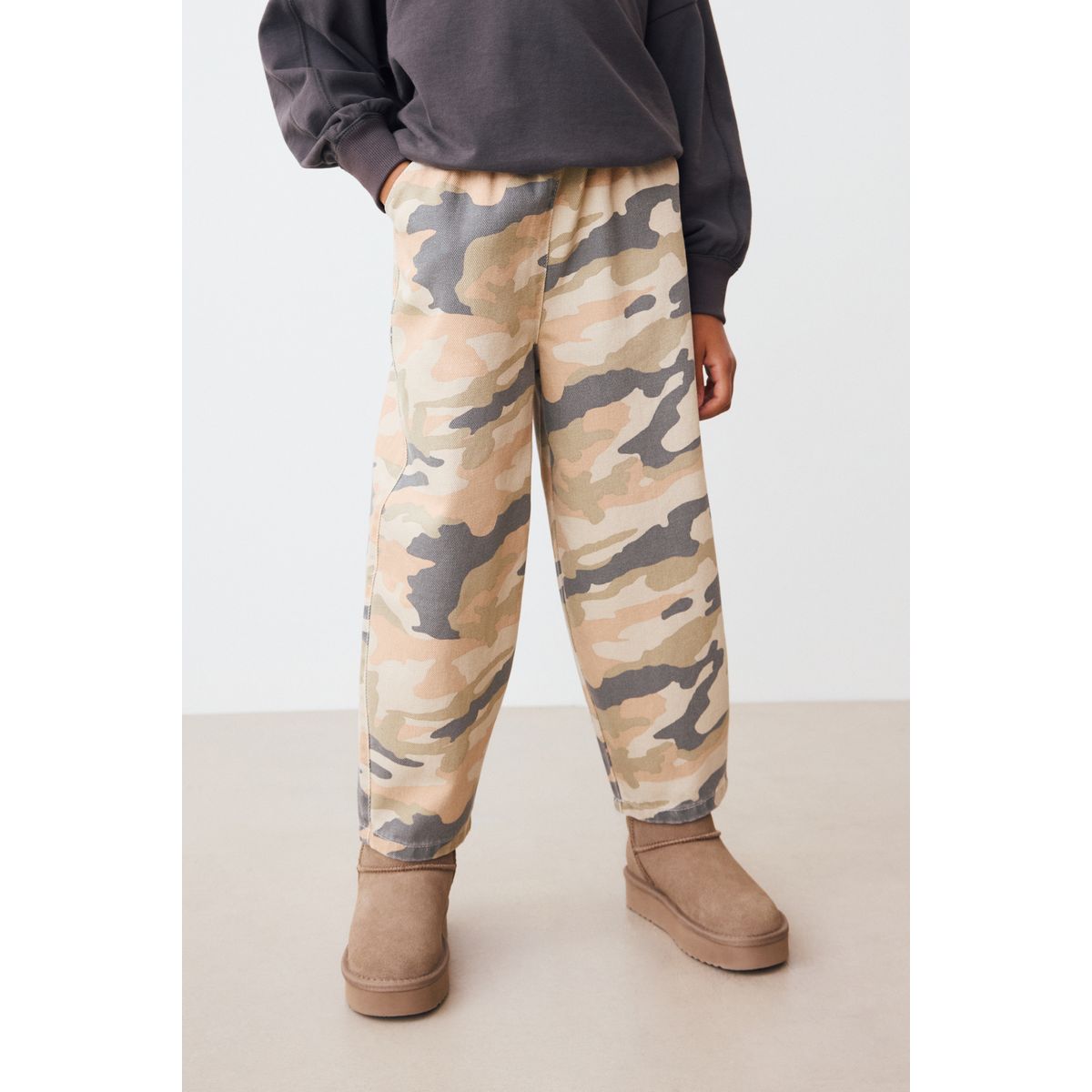 Jean bouffant à imprimé camouflage camouflage, NEXT
