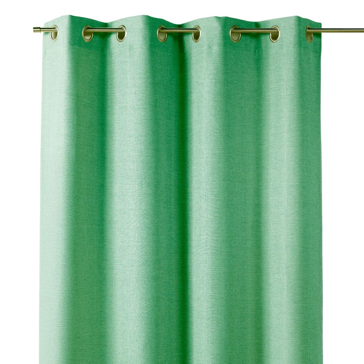 Rideau uni occultant et isolant thermique avec doublure polaire vert clair, HOME MAISON