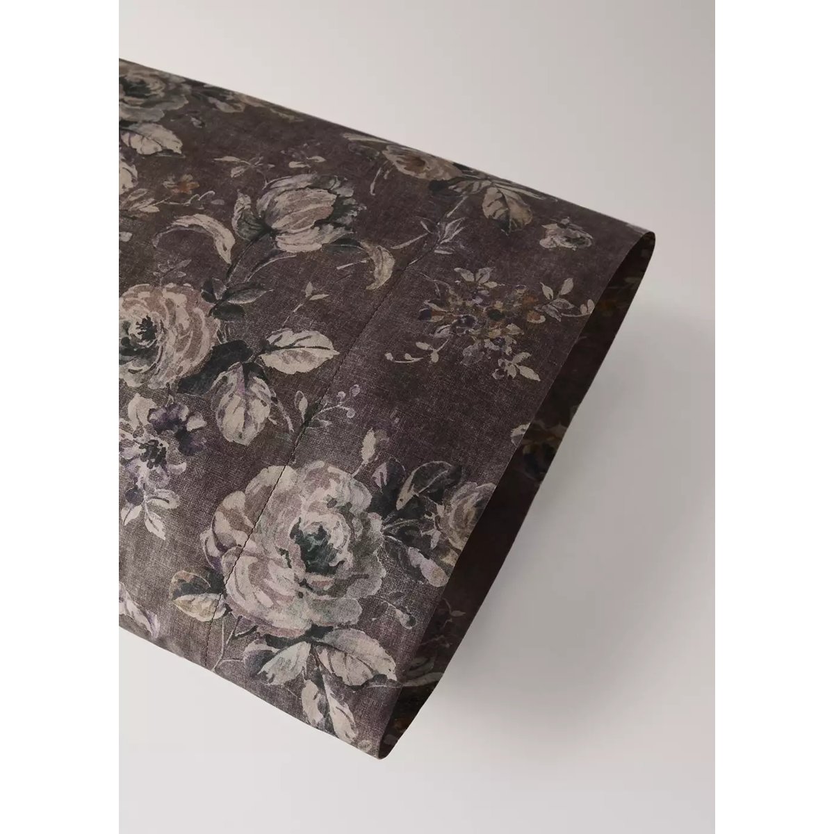 Taie d’oreiller en imprimé fleuri 45x110 cm marron, MANGO HOME