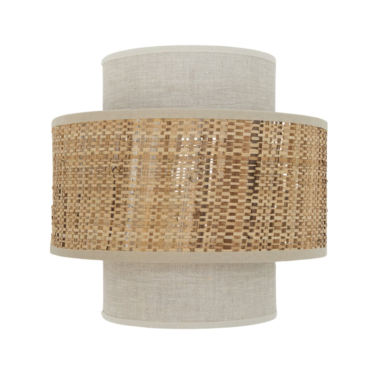 Applique lin raphia - RENATA blanc, CAMIF