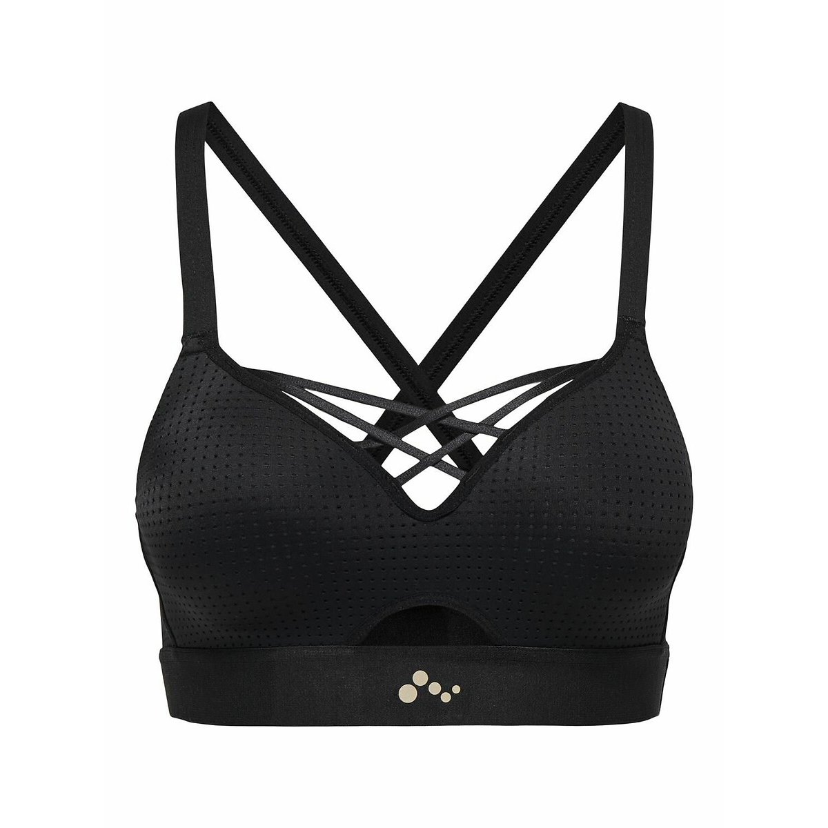 Brassière de sport Jayda effet alvéolé noir, ONLY PLAY